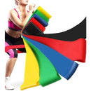 5 Elastic Resistance Bands for Yoga Pilates Workout Gym kit