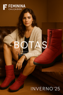 Bota Feminina de Inverno Peluciada Impermeável - Jana